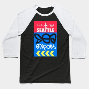 Seattle airport code Baseball T-Shirt